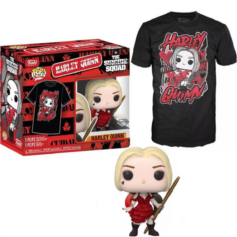 Funko Pop! & Tee: The Suicide Squad: Harley Quinn (Diamond Glitter) - L