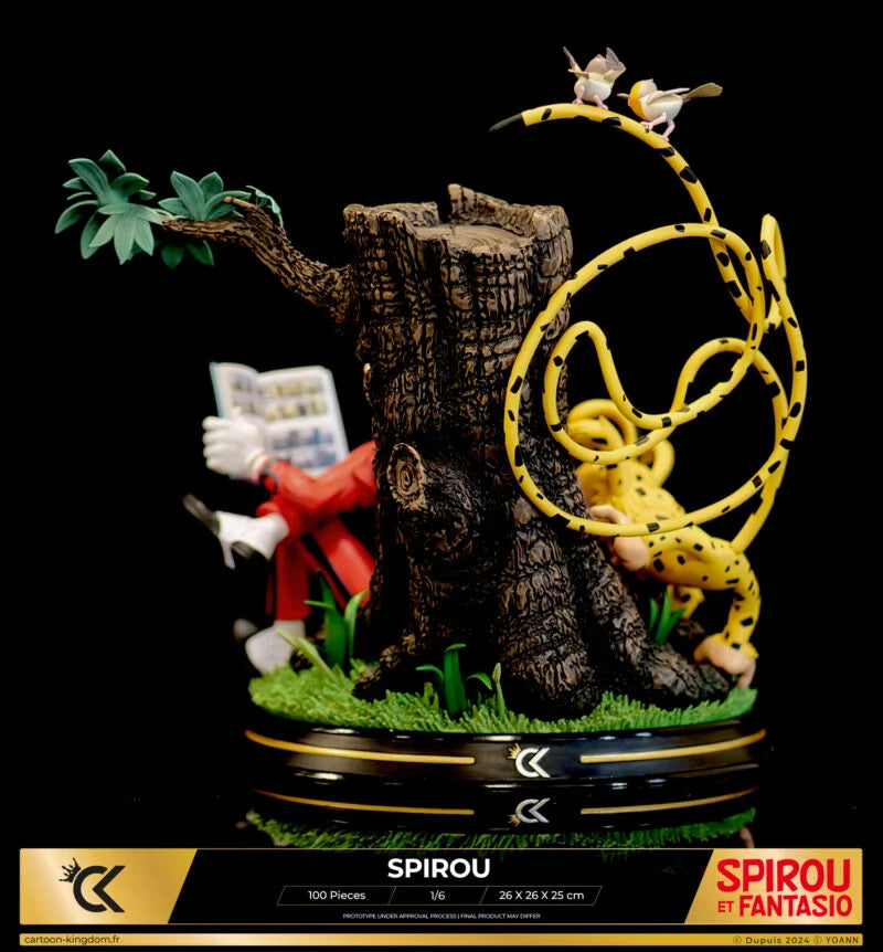 Cartoon Kingdom - 1:6 Statues - Spirou et Fantasio - Spirou "Hommage à Franquin" Statue 26cm - flash vidéo