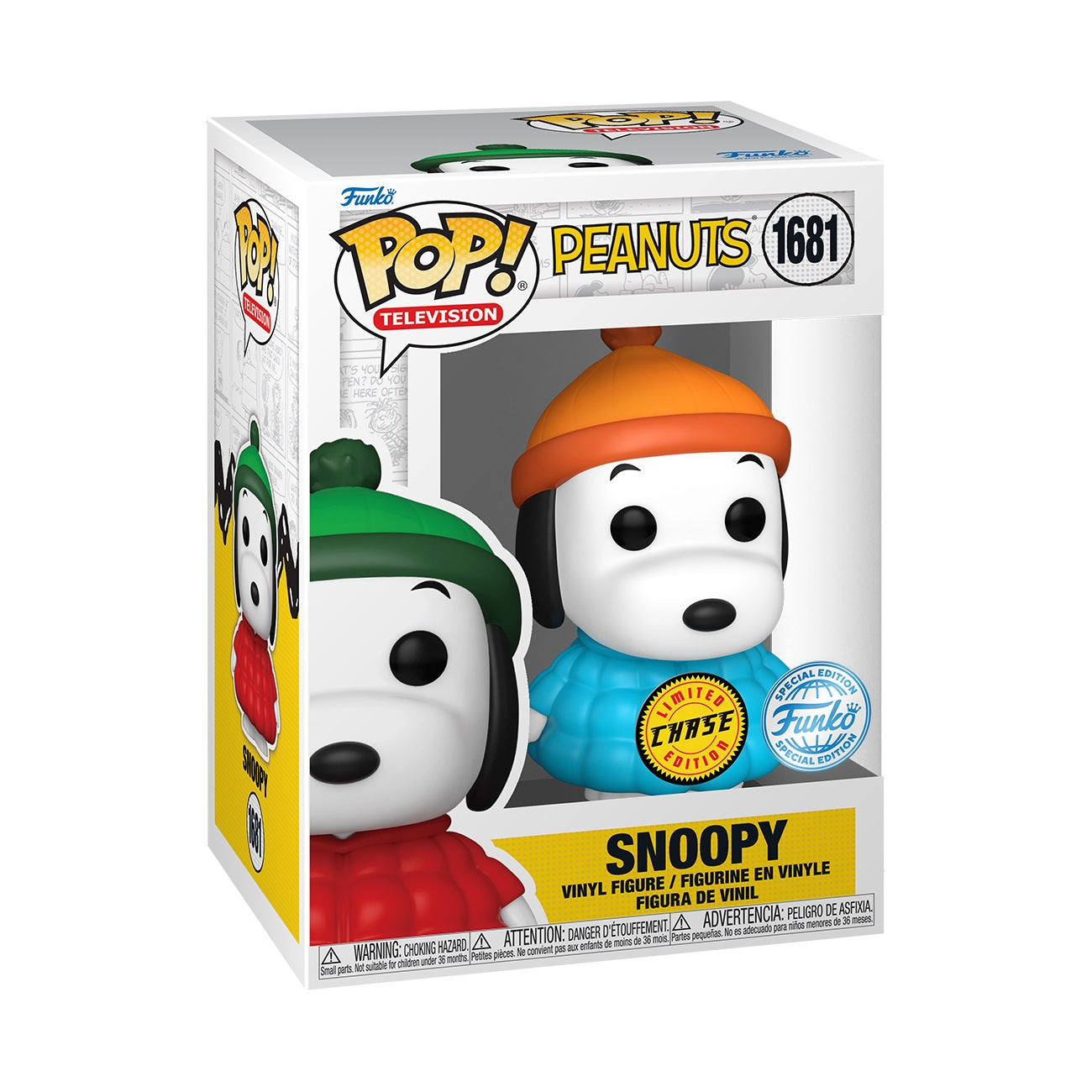 Funko Pop! Animation: Peanuts - Snoopy in Coat (Chance of Special Chase Edition) - flash vidéo