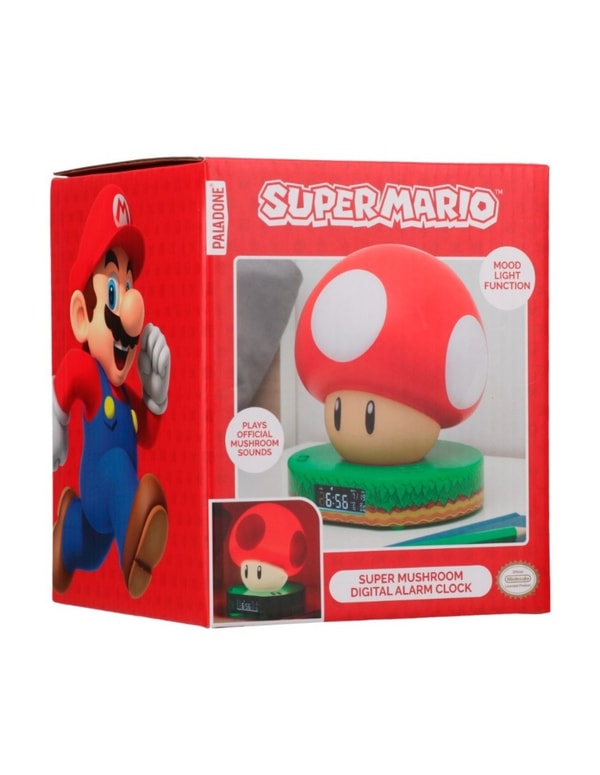 Nintendo - Super Mario - Réveil et Lampe Super Champignon - flash vidéo