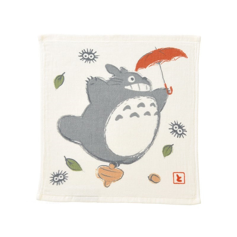 Ghibli - Mon Voisin Totoro - Imabari Mini Serviette Gros Totoro Parapluie 34X36cm
