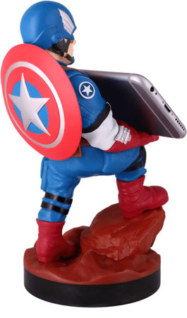 Cable Guys - Marvel - Avengers - Captain America Support Chargeur pour Téléphone et Manette - flash vidéo