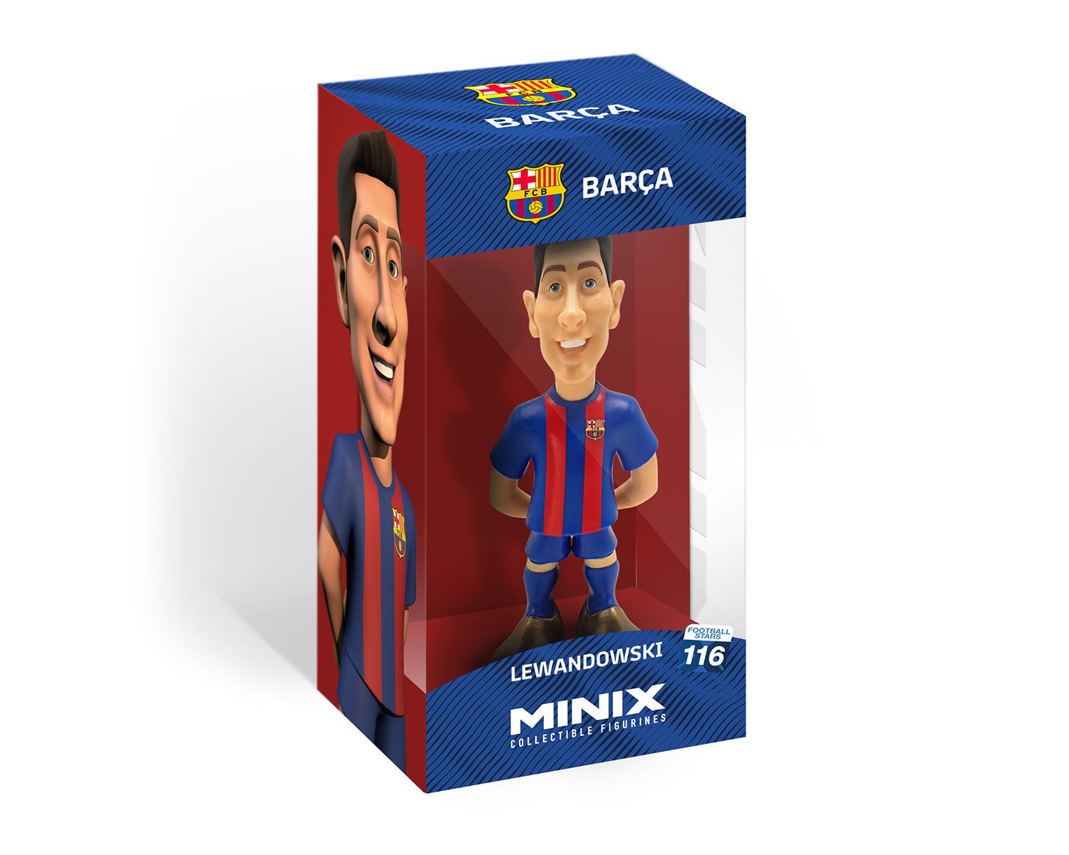 Minix - Football Stars #116 - FC Barcelone - Lewandowski 9 - Figurines PVC 12 cm