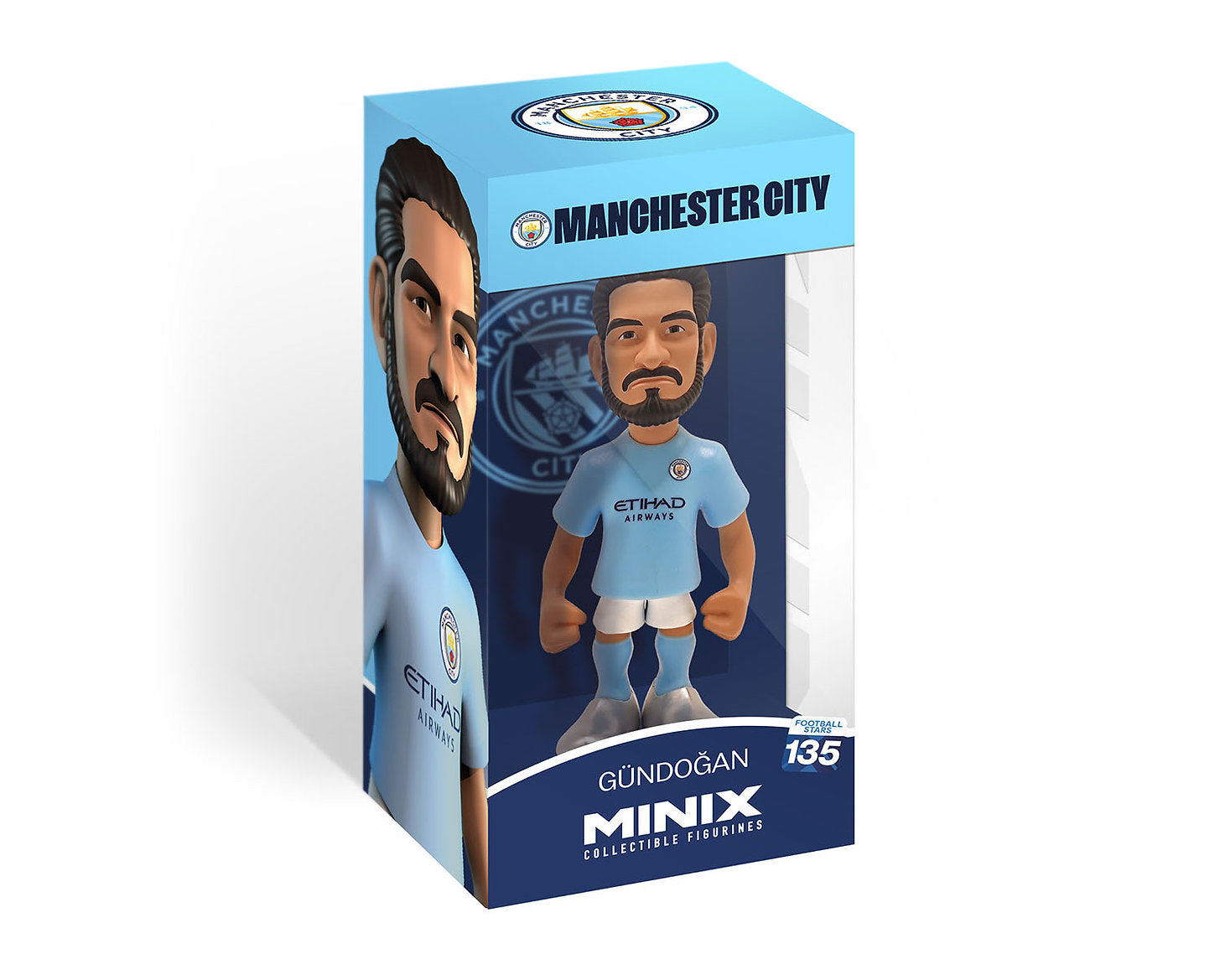 Minix - Football Stars #135 - Manchester City - Gundogan 8 - Figurines PVC 12 cm - flash vidéo