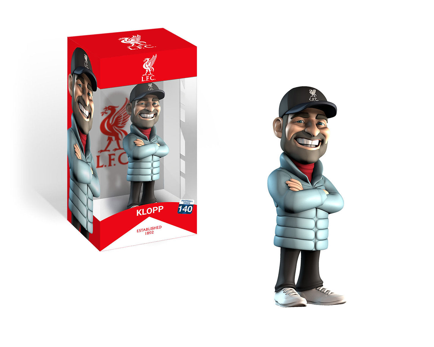 Minix - Football Stars #140 - Liverpool - Klopp - Figurines PVC 12 cm - flash vidéo
