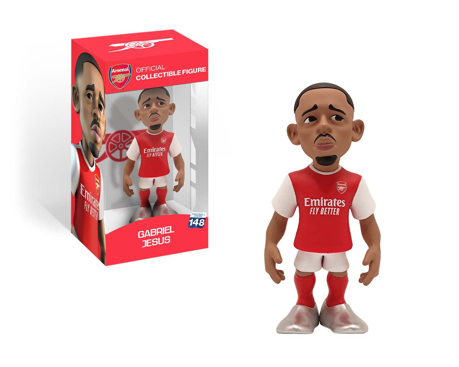 Minix - Football Stars #148 - Arsenal - Jesus 9 - Figurines PVC 12 cm