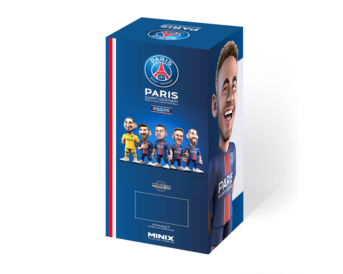 Minix - Football Stars #102 - Figurine PVC 12 cm - PSG - Neymar JR 10 - flash vidéo