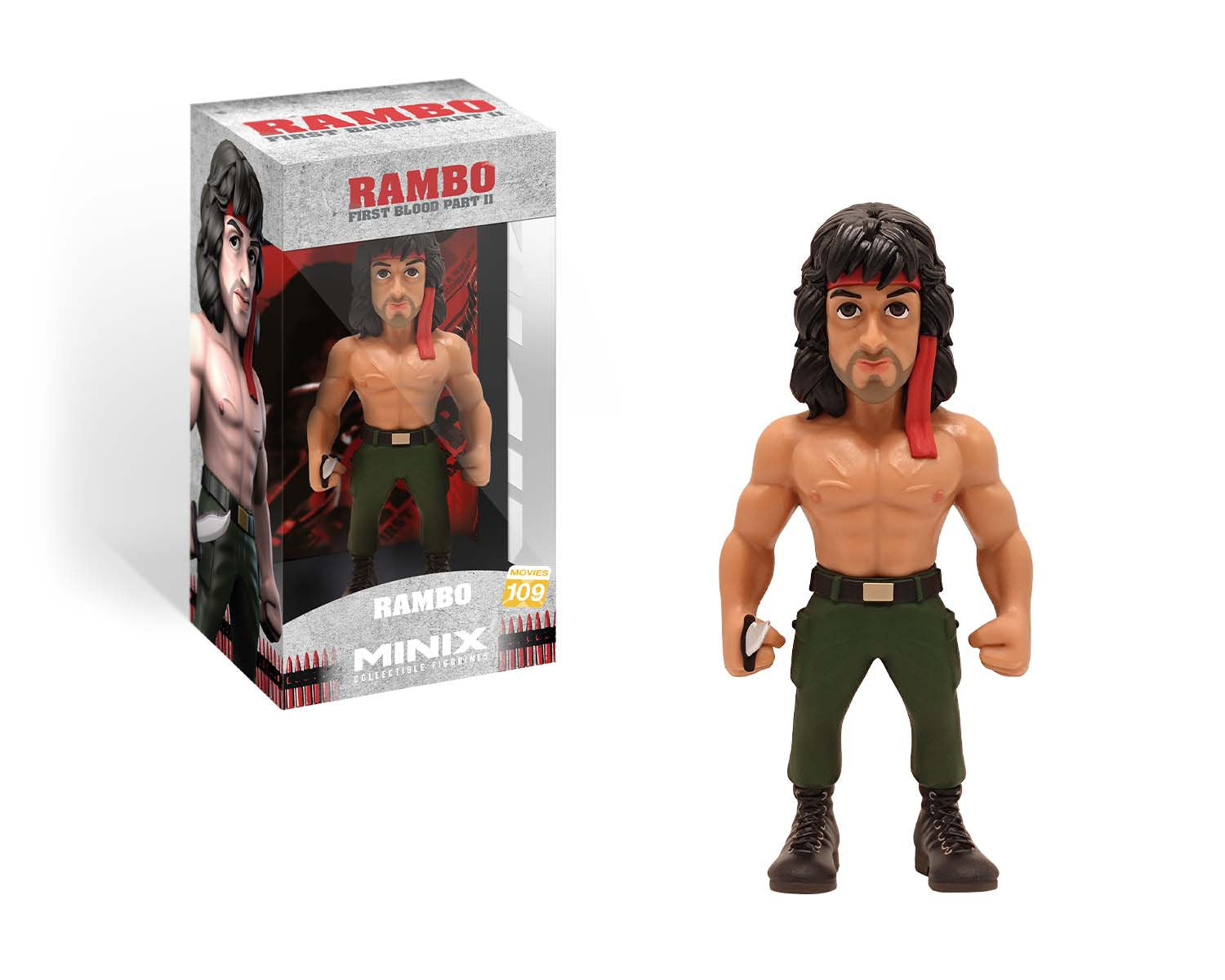 Minix - Movies #109 - Rambo - Rambo avec Bandana - Figurines PVC 12 cm