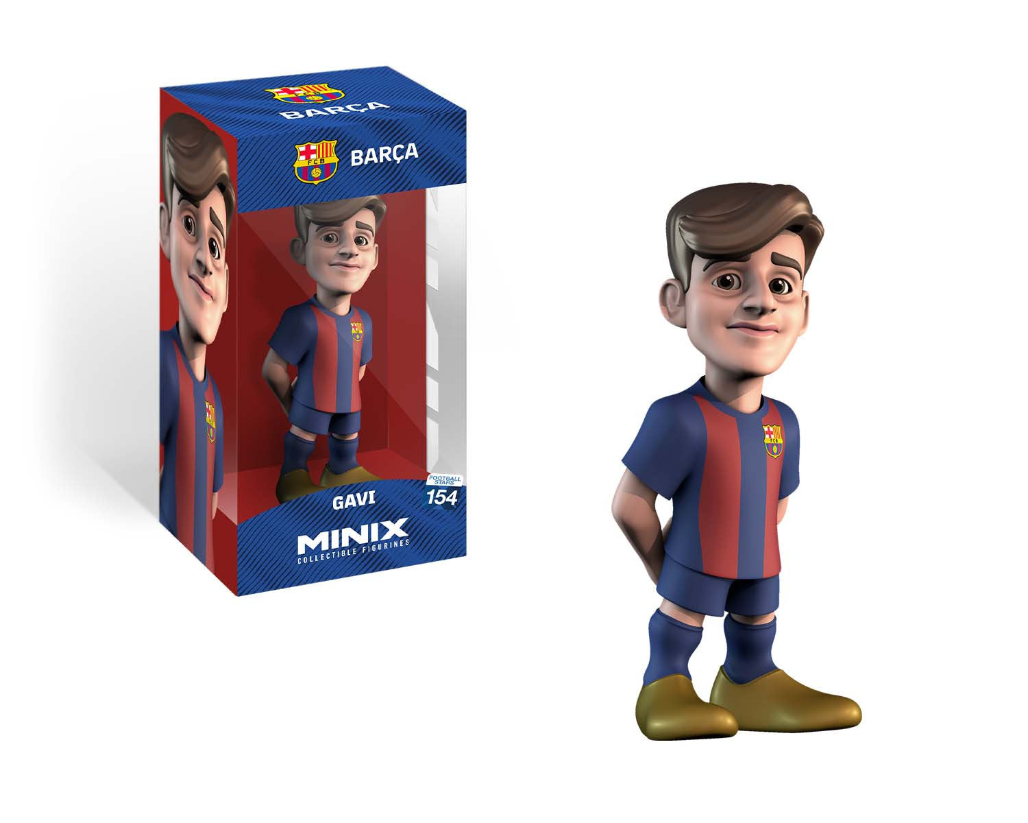 Minix - Football Stars #154 - FC Barcelone - Gavi 6 - Figurines PVC 12 cm