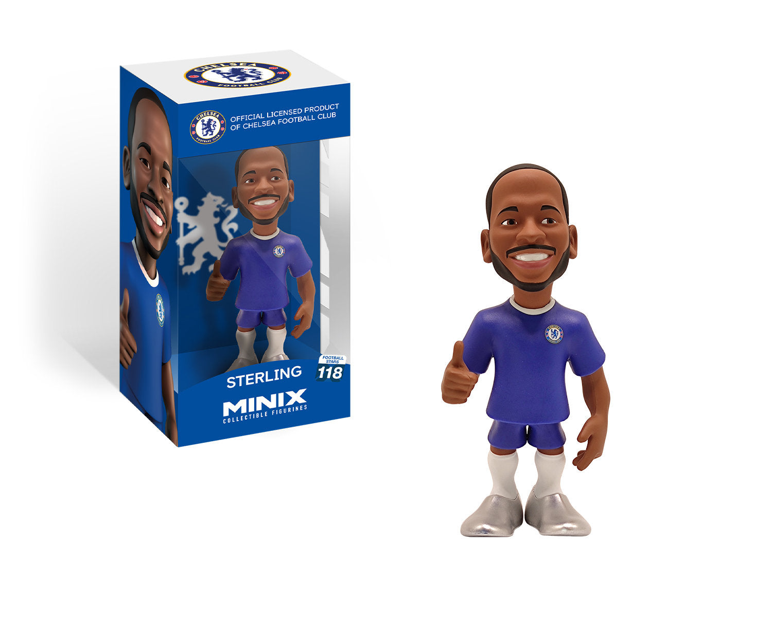 Minix - Football Stars #118 - Chelsea - Sterling 17 - Figurines PVC 12 cm