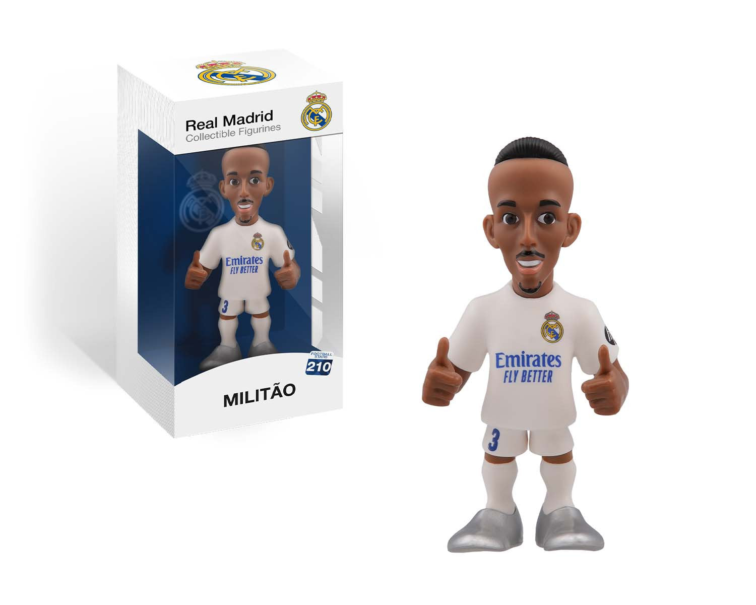 Minix - Football Stars #210 - Real Madrid - Militao - Figurines PVC 12 cm