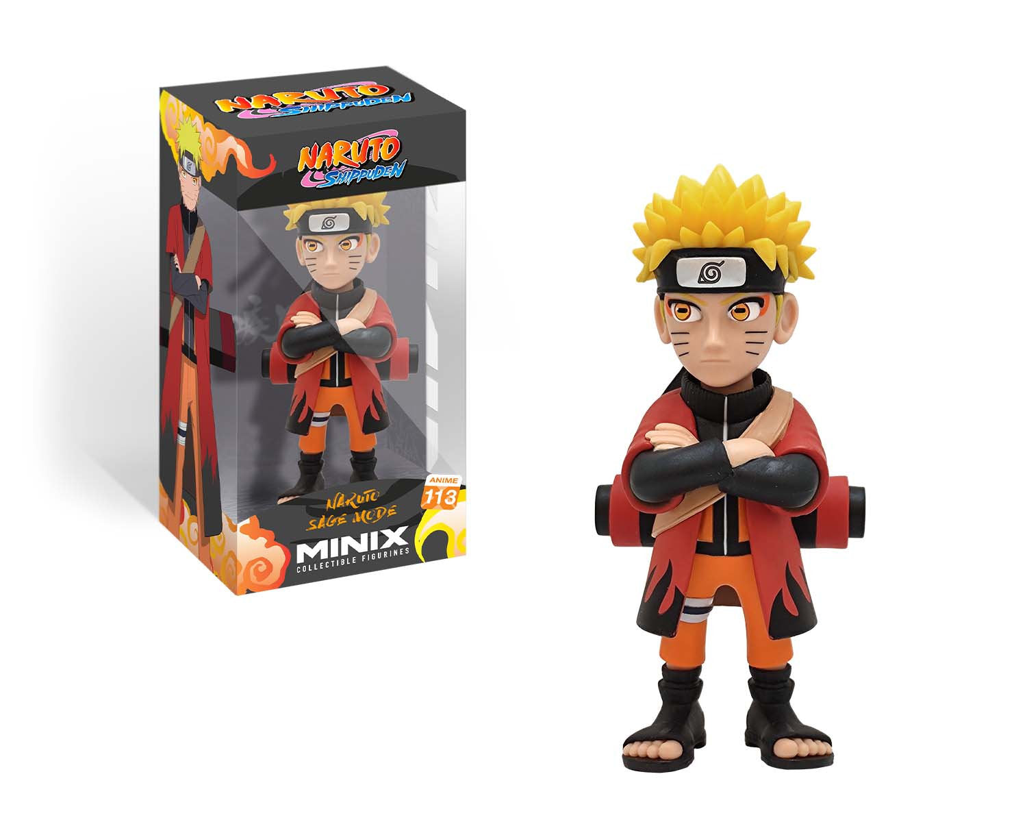 Minix - Anime #113 - Naruto Shippuden - Naruto avec Cape - Figurines PVC 12 cm