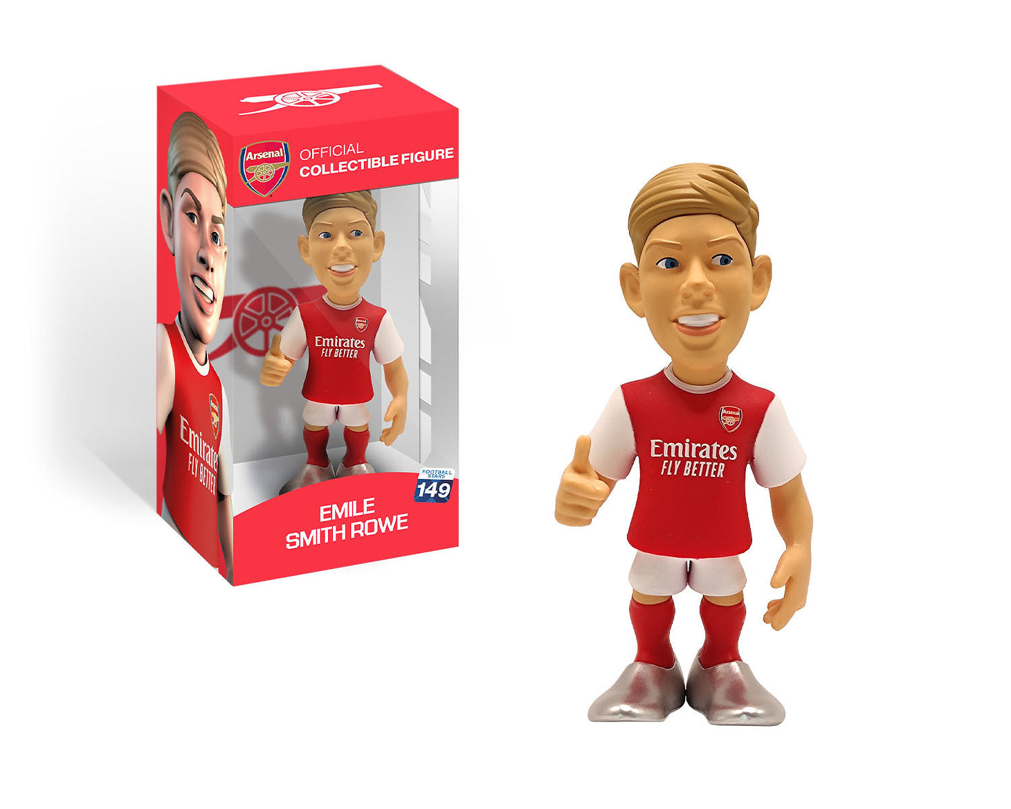 Minix - Football Stars #150 - Figurine PVC 12 cm - Arsenal - Smith Rowe 10 - flash vidéo