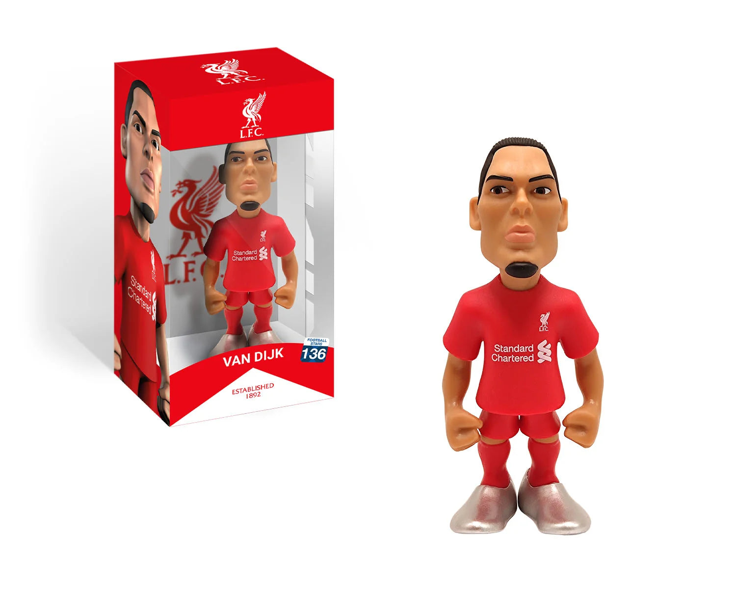 Minix - Football Stars #136 - Liverpool - Van Dijk 4 - Figurines PVC 12 cm