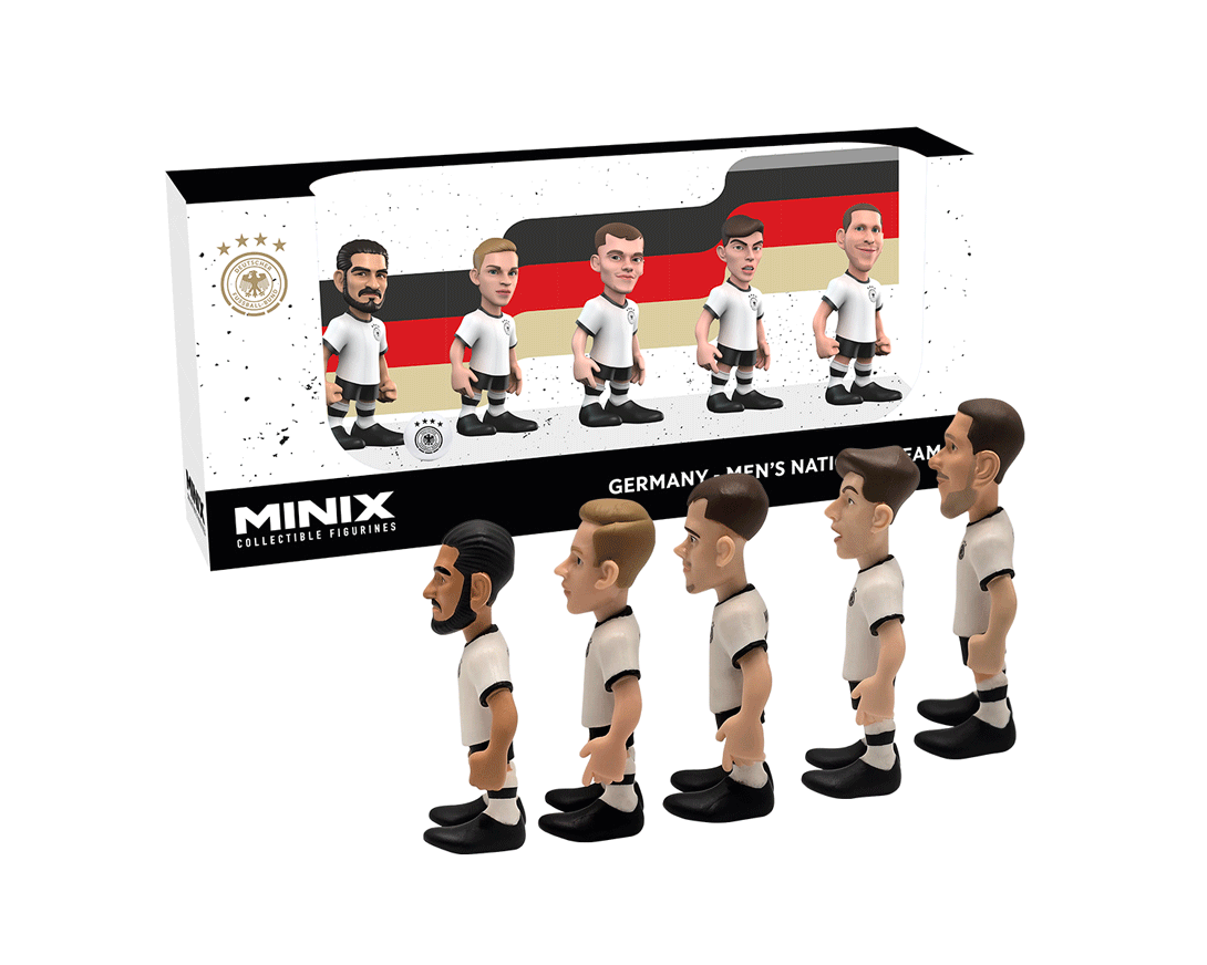 Minix - Football Stars - Pack de 5 Allemagne B (Gundogan/Kimmich/Wirtz/Havertz/Sule) - Figurines PVC 7 cm