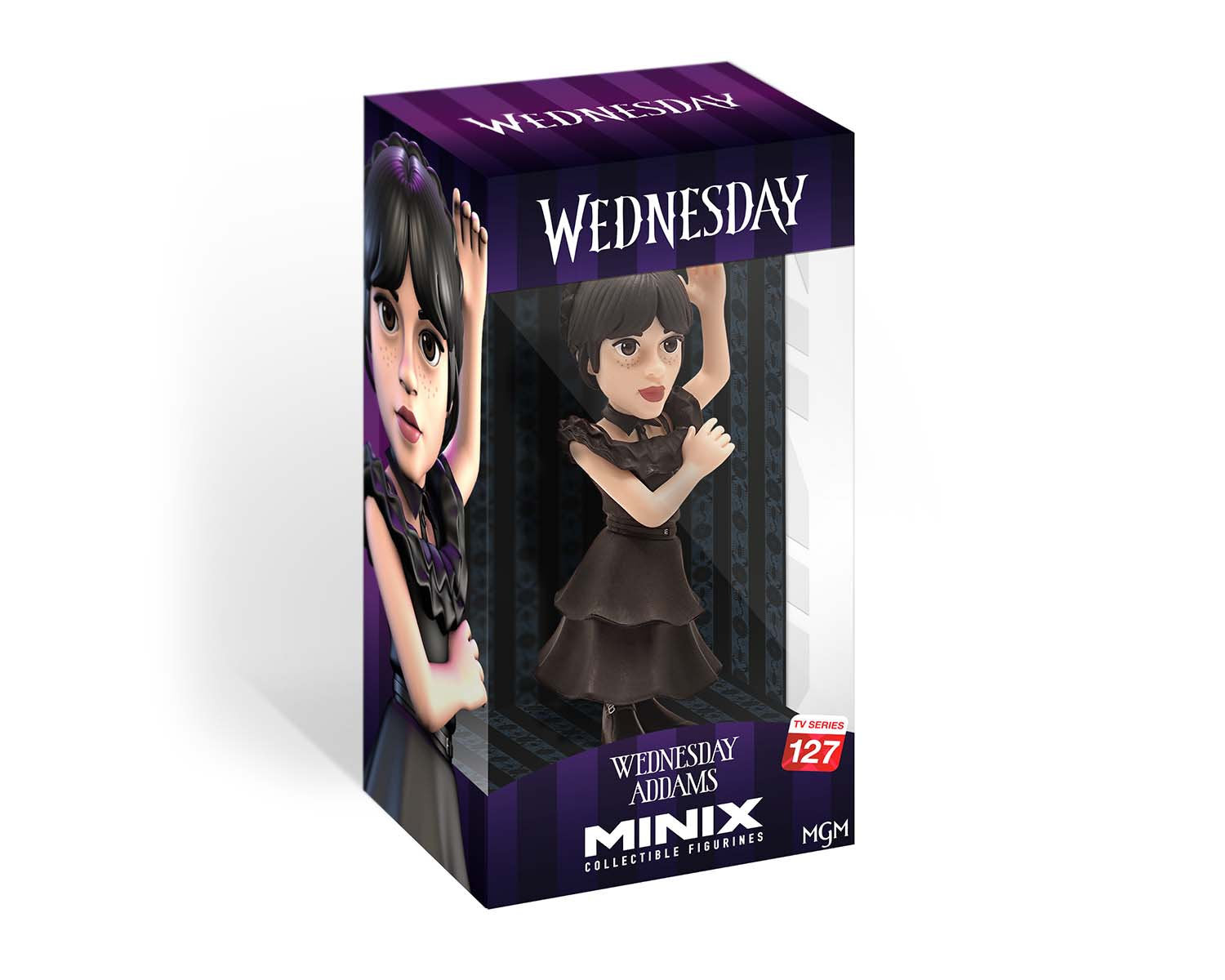 Minix - TV Series #127 - Wednesday - Mercredi Addams en robe de bal - Figurines PVC 12 cm