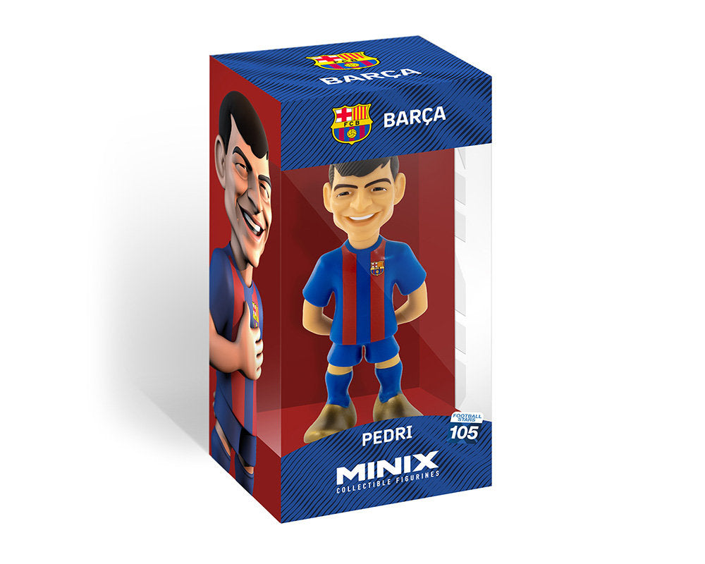 Minix - Football Stars #105 - FC Barcelone - Pedri 16 - Figurines PVC 12 cm - flash vidéo