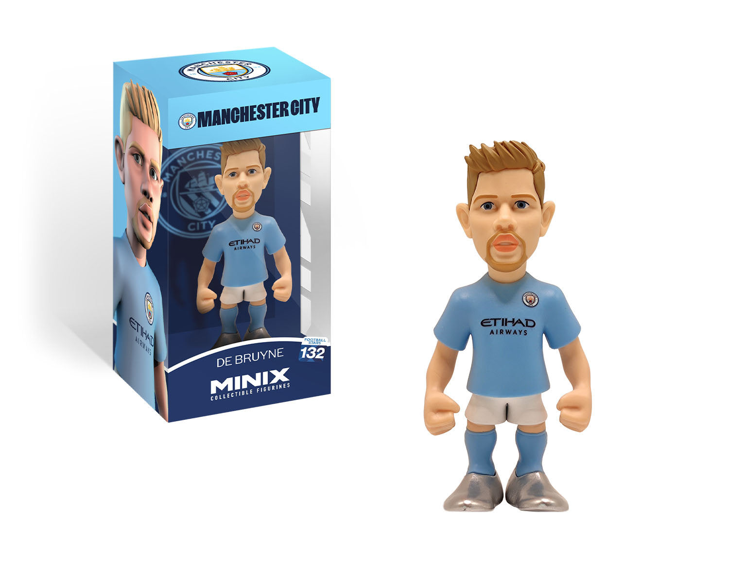 Minix - Football Stars #132 - Manchester City - De Bruyne 17 - Figurines PVC 12 cm