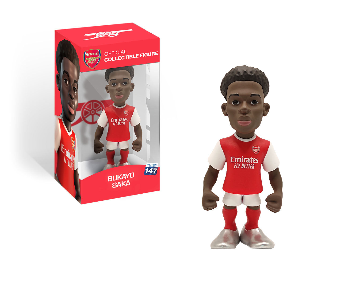 Minix - Football Stars #147 - Arsenal - Saka 7 - Figurines PVC 12 cm