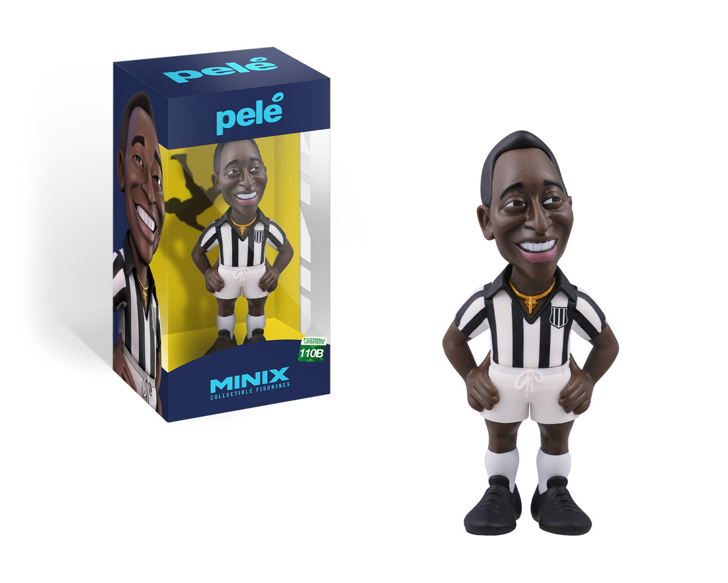 Minix - Football Legends #110B - Santos Pele - Figurines PVC 12 cm