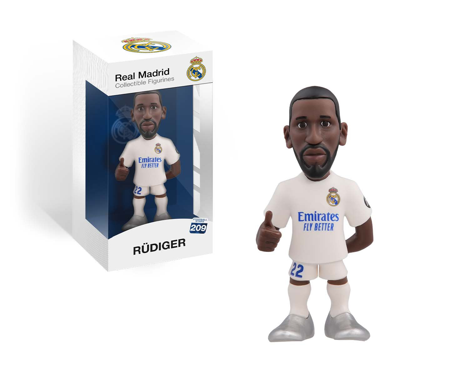Minix - Football Stars #209 - Real Madrid - Rudiger - Figurines PVC 12 cm