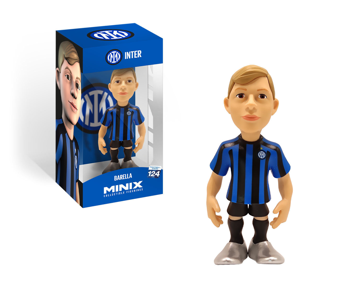 Minix - Football Stars #124 - Inter Milan - Barella 23 - Figurines PVC 12 cm