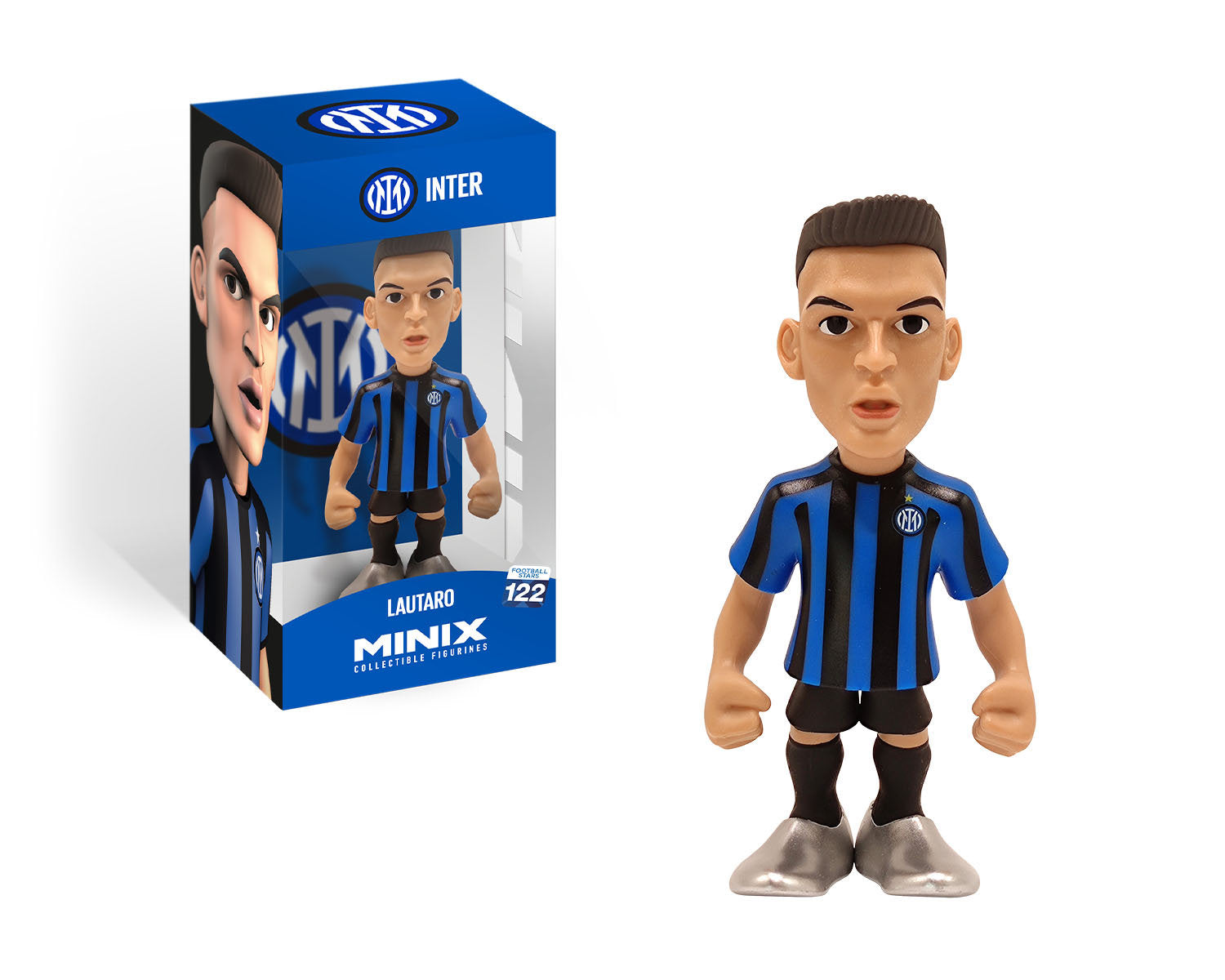 Minix - Football Stars #122 - Inter Milan - Lautaro 10 - Figurines PVC 12 cm