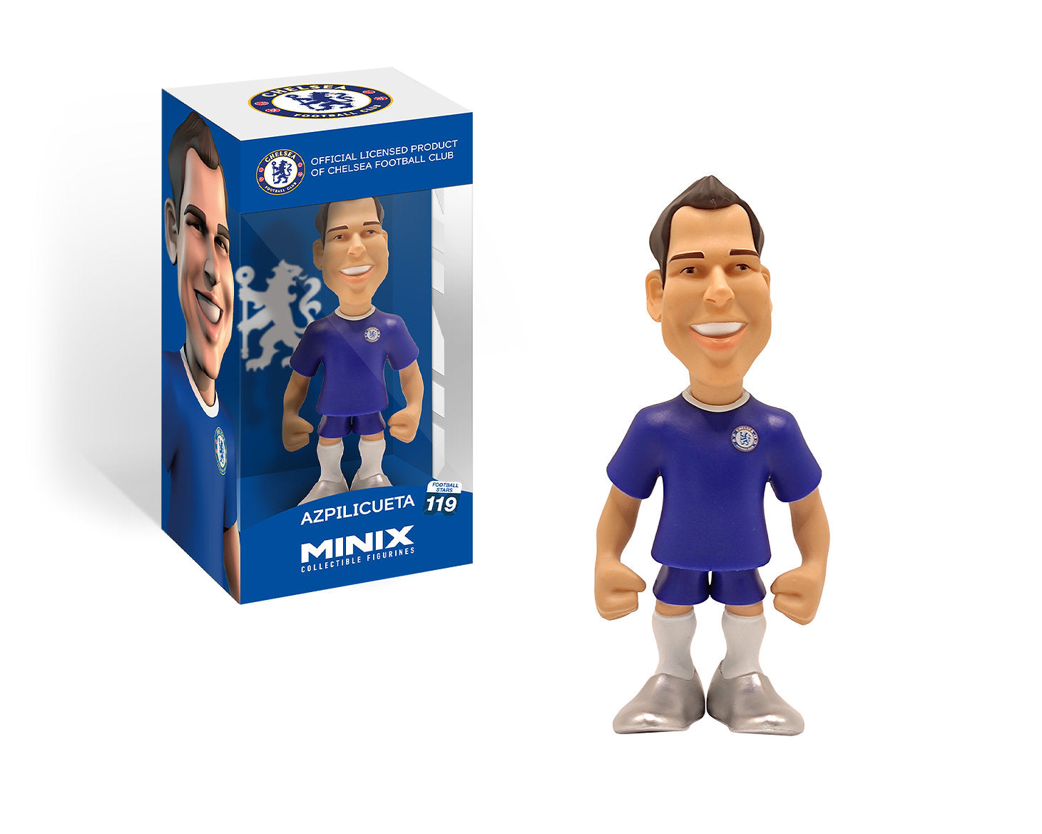 Minix - Football Stars #119 - Figurine PVC 12 cm - Chelsea - Azpilicueta 28 - flash vidéo