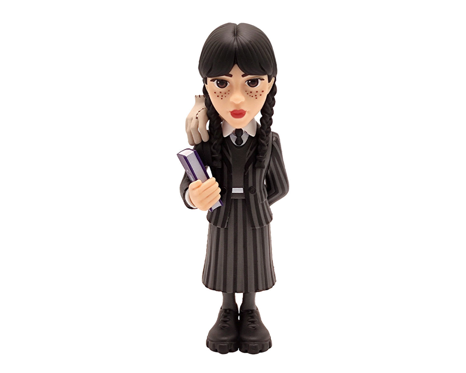 Minix - TV Series #123 - Wednesday - Mercredi Addams avec La Chose - Figurines PVC 12 cm