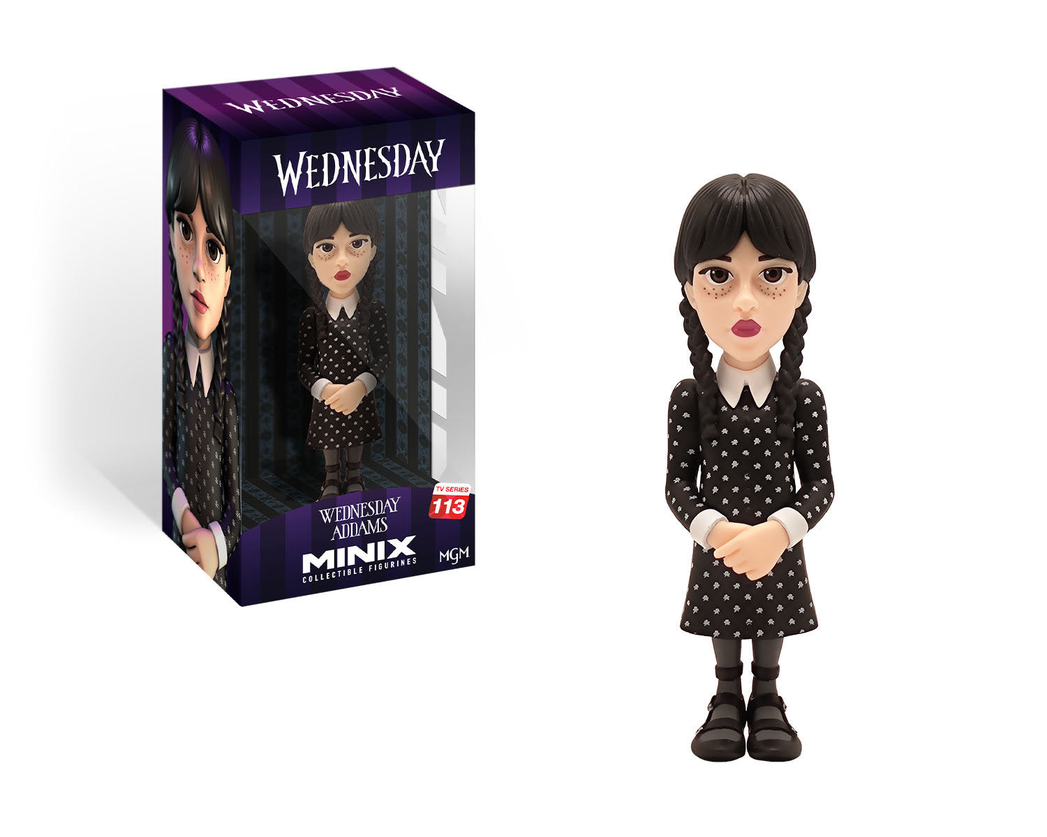 Minix - TV Series #113 - Wednesday - Mercredi Addams - Figurines PVC 12 cm