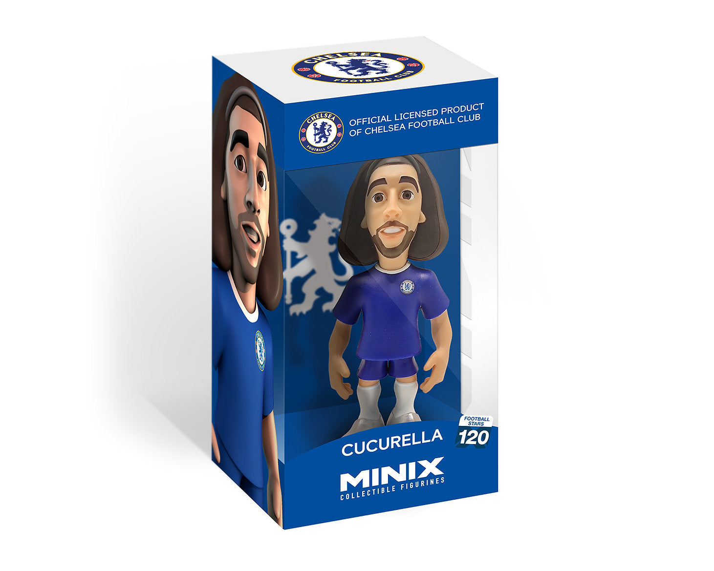 Minix - Football Stars #120 - Figurine PVC 12 cm - Chelsea - Cucurella 32 - flash vidéo