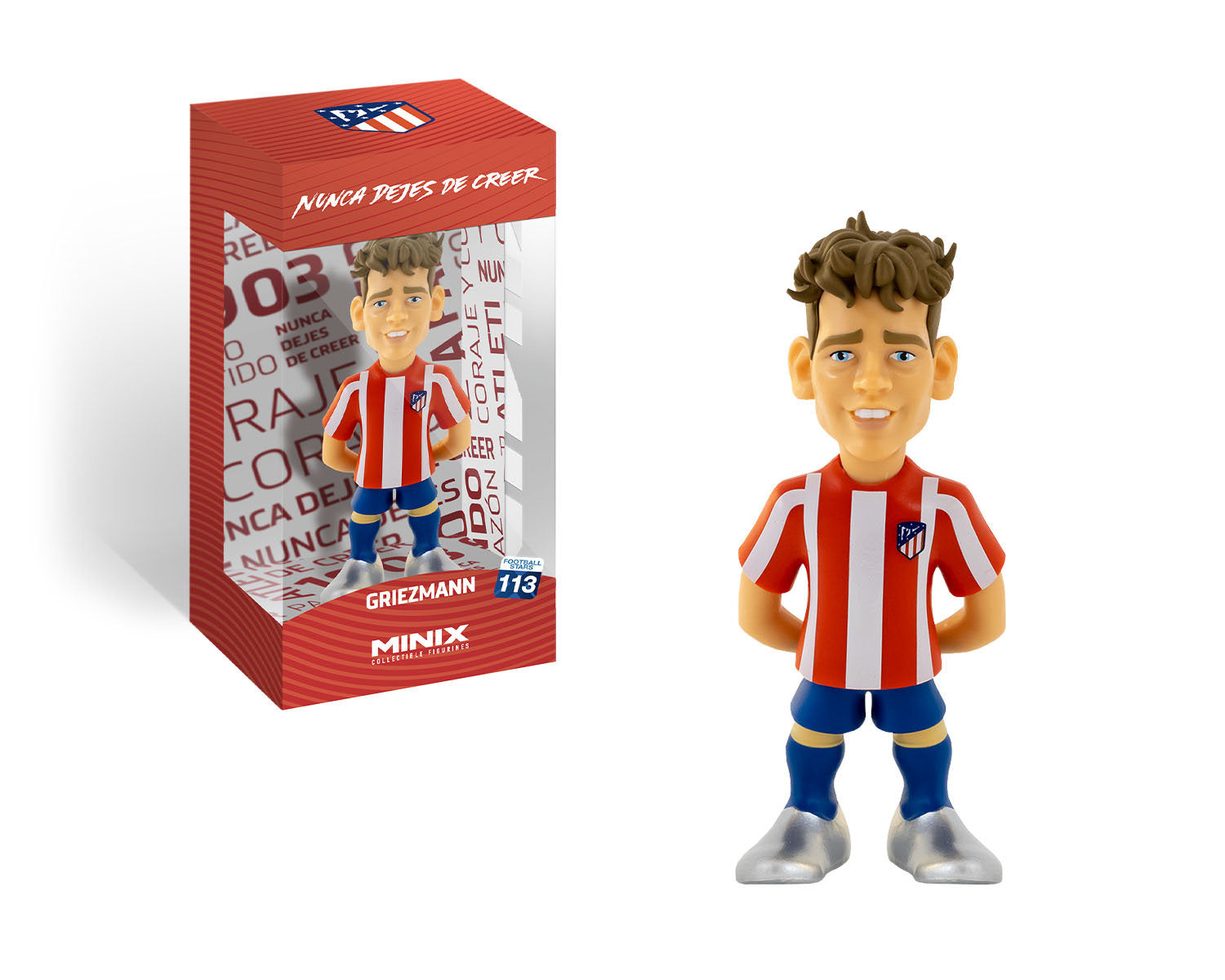 Minix - Football Stars #113 - Atletico Madrid - Griezmann 8 - Figurines PVC 12 cm