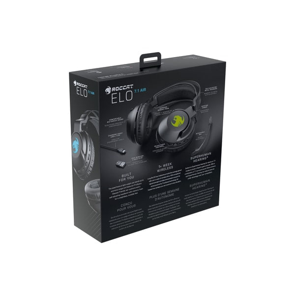 Roccat - Casque de jeu RGB Surround sans-fil Elo 7.1 Air - flash vidéo
