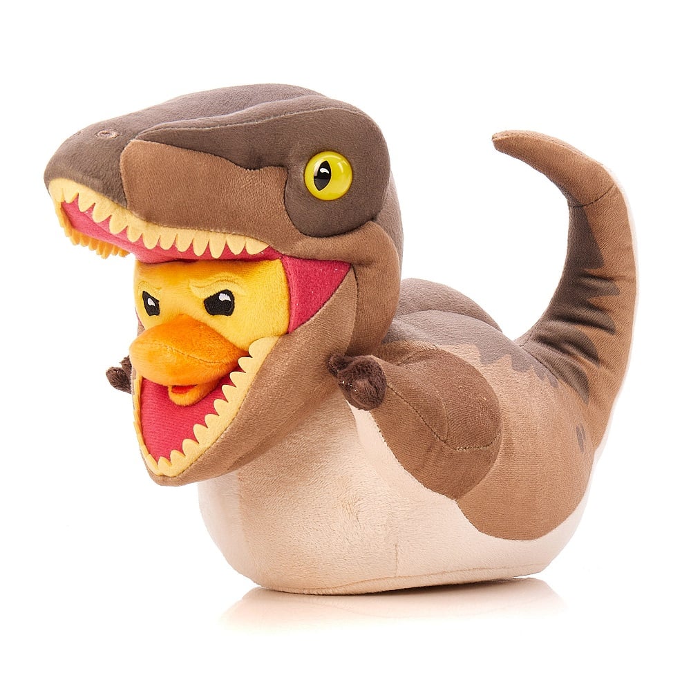 Numskull - TUBBZ Peluche - Jurassic Park - Vélociraptor - 24cm - flash vidéo