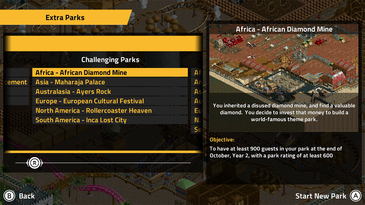 Rollercoaster Tycoon Classic - flash vidéo