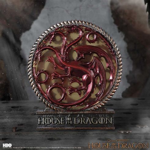 Nemesis Now - House of the Dragon - Lampe Emblème Targaryen 20.5cm - flash vidéo
