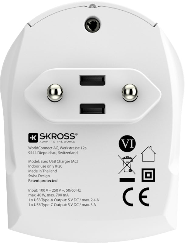 Skross Euro USB Charger (AC)