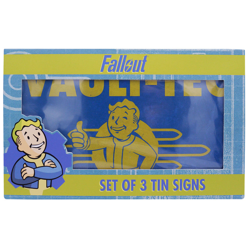 Fallout - Set pancartes en tôle