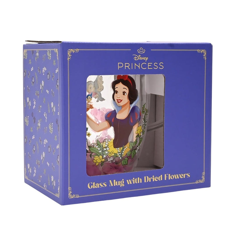 Disney - Blanche-Neige et les Sept Nains - Mug en verre "Fleurs Séchées Blanche-Neige" 300ml