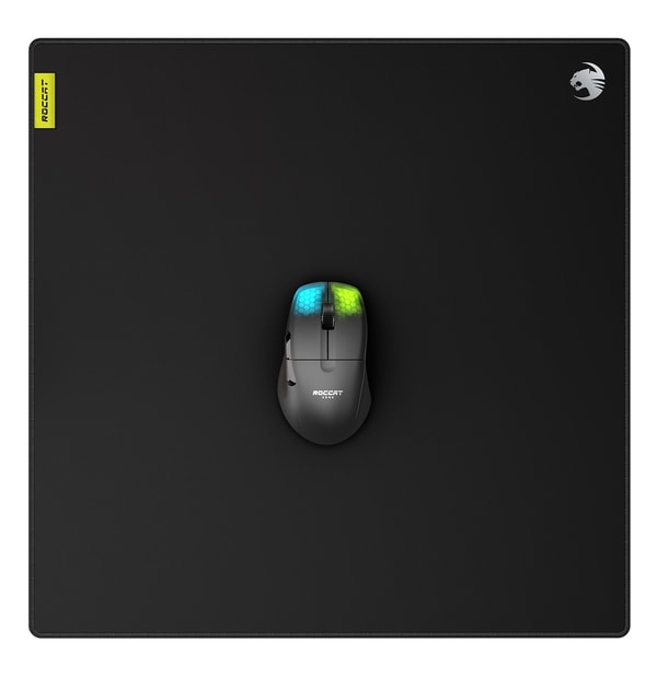 Roccat - Tapis de souris de jeu Sense Pro SQ Carré - flash vidéo