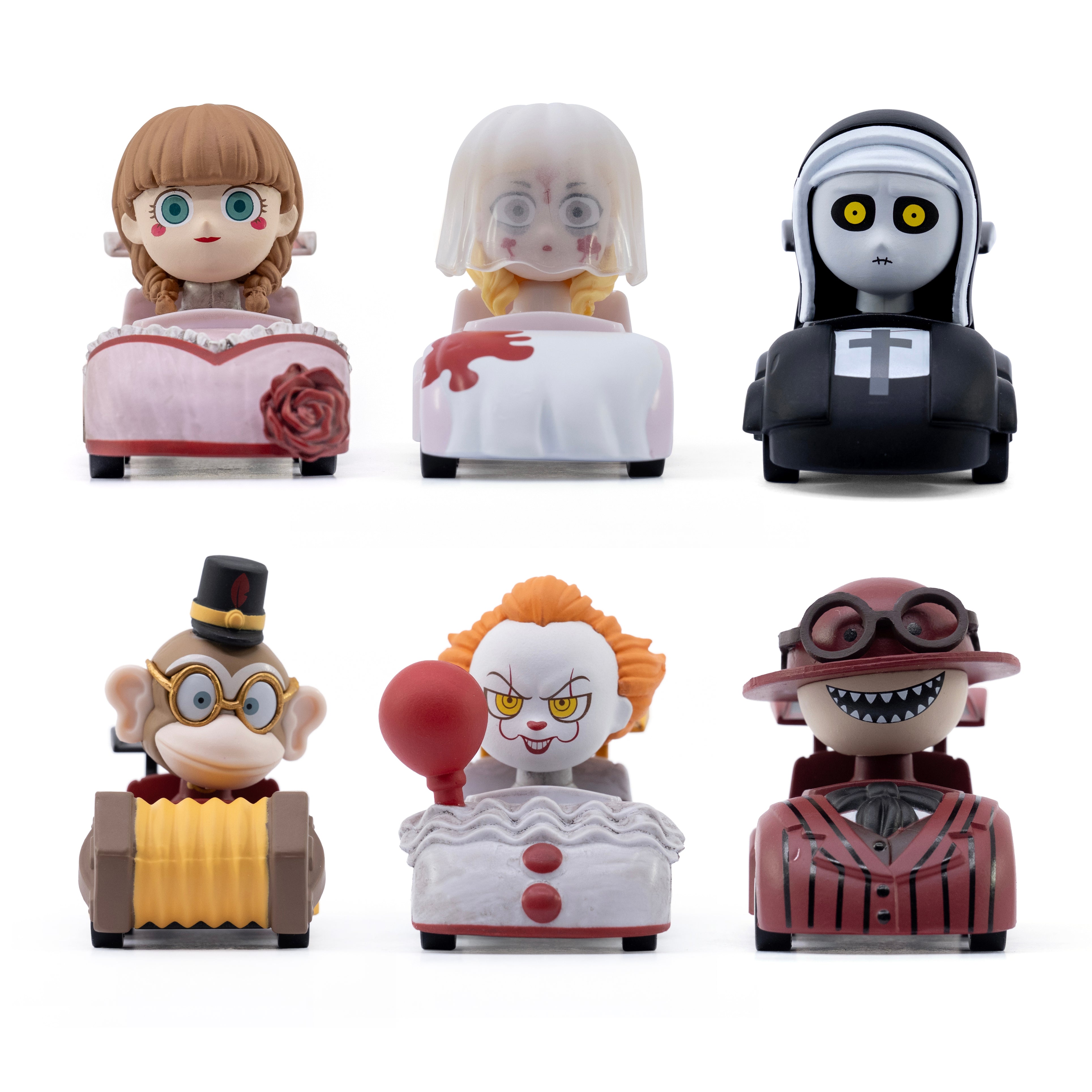 YuMe Zoom Hero Series - Display de figurines Horreur 5cm (12 unités) - flash vidéo