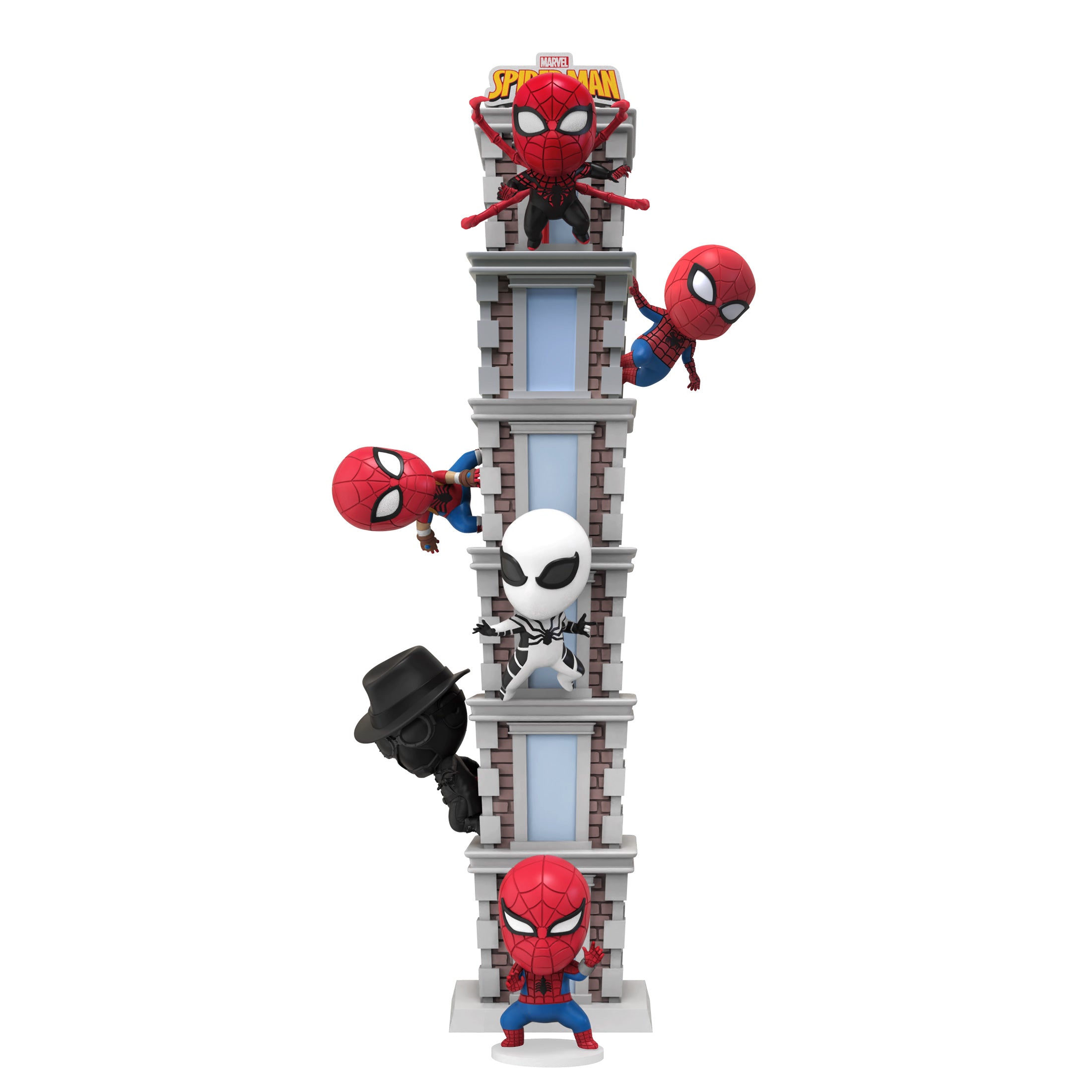 YuMe Hero Box Tower Series - Display blind box de figurines Spider-Man 8cm (12 unités)