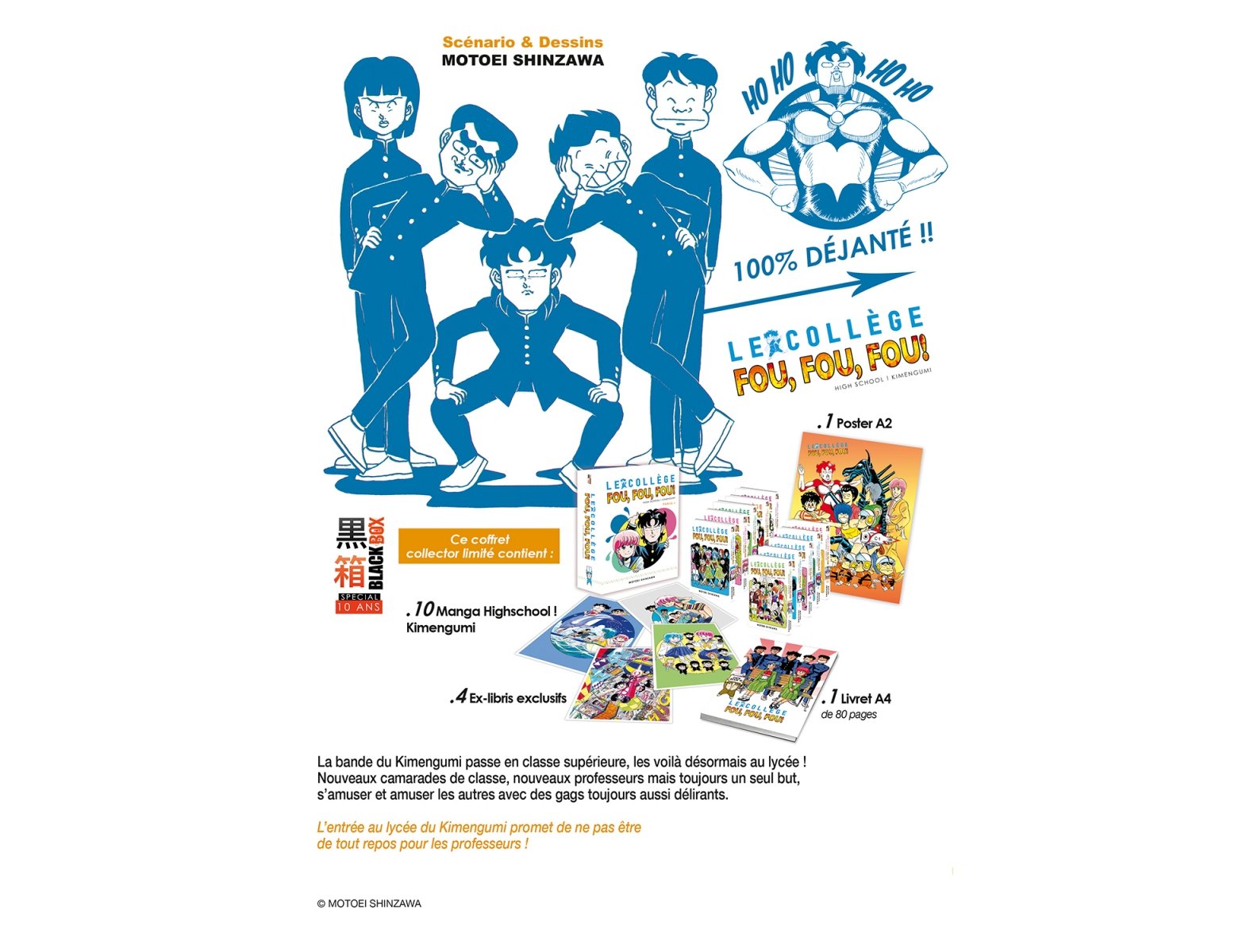 Le Collège Fou Fou Fou - Partie 1 - Pack 10 mangas (livres) - Edition Collector - flash vidéo