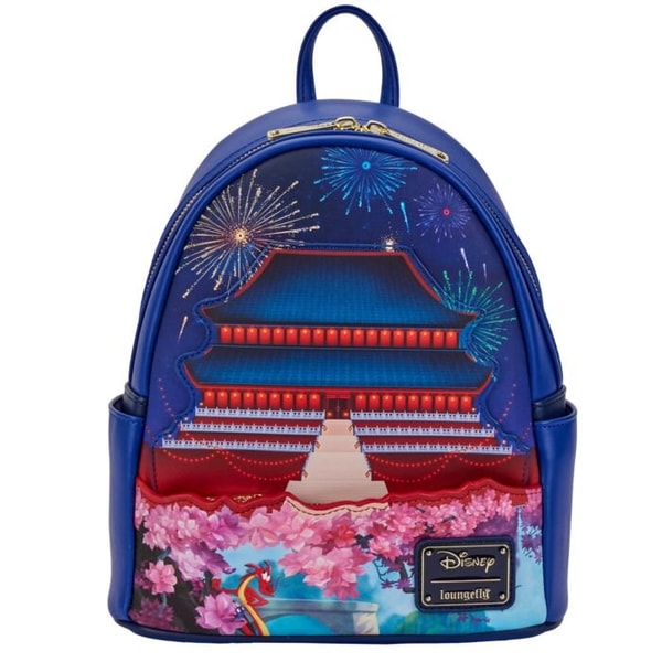 Loungefly: Disney - Mulan - Castle Light Up Cosplay Mini Backpack - flash vidéo