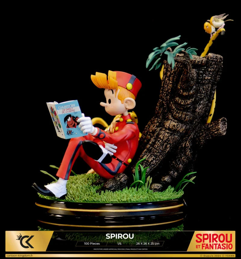 Cartoon Kingdom - 1:6 Statues - Spirou et Fantasio - Spirou "Hommage à Franquin" Statue 26cm - flash vidéo