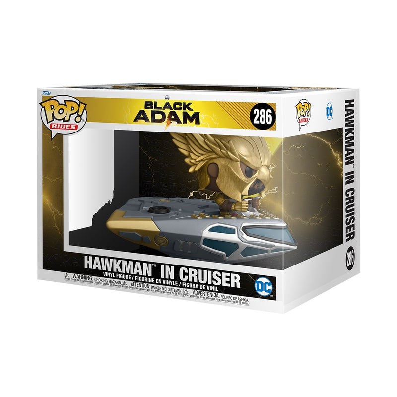 Funko Pop! Rides Super Deluxe: Black Adam - Hawkman in Cruiser ENG Merchandising