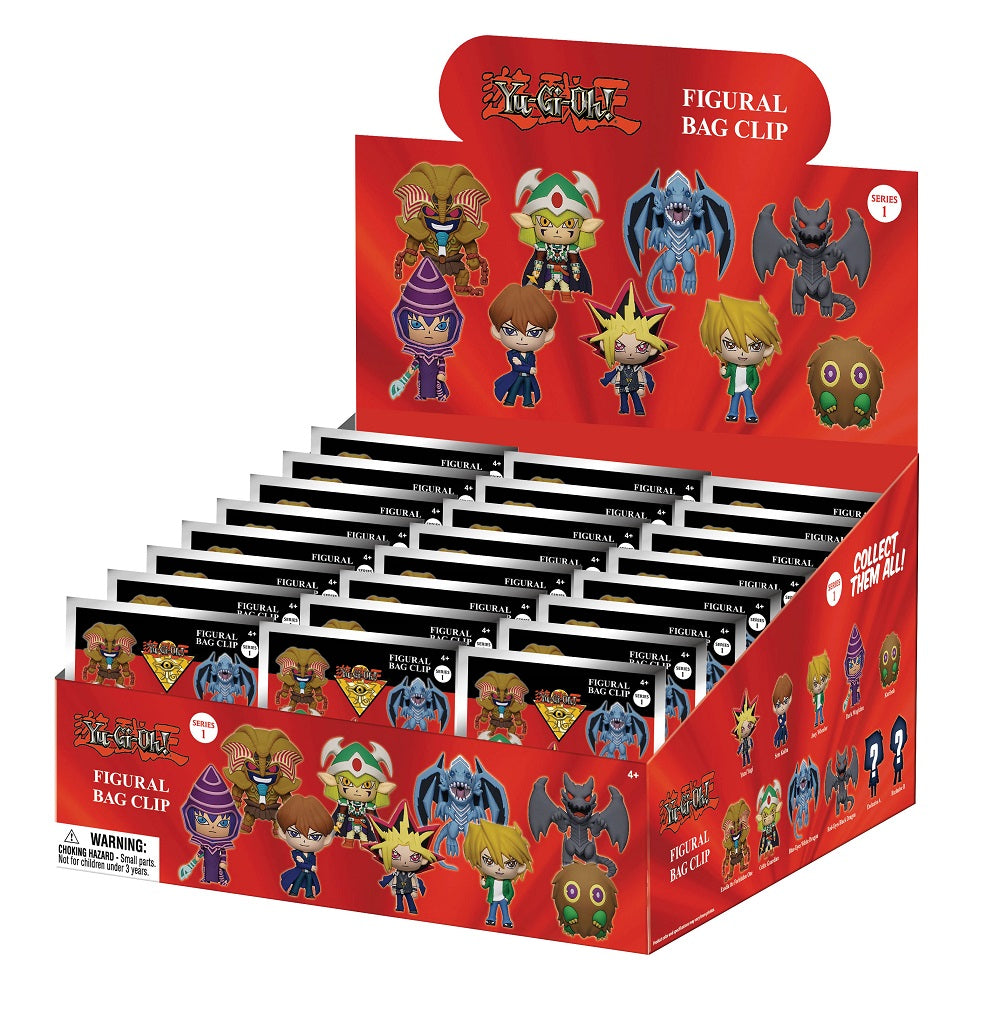 Yu-Gi-Oh! - Assortiment en blind box de figurines de sac de collection en mousse (Série 1) (24 pcs) - flash vidéo