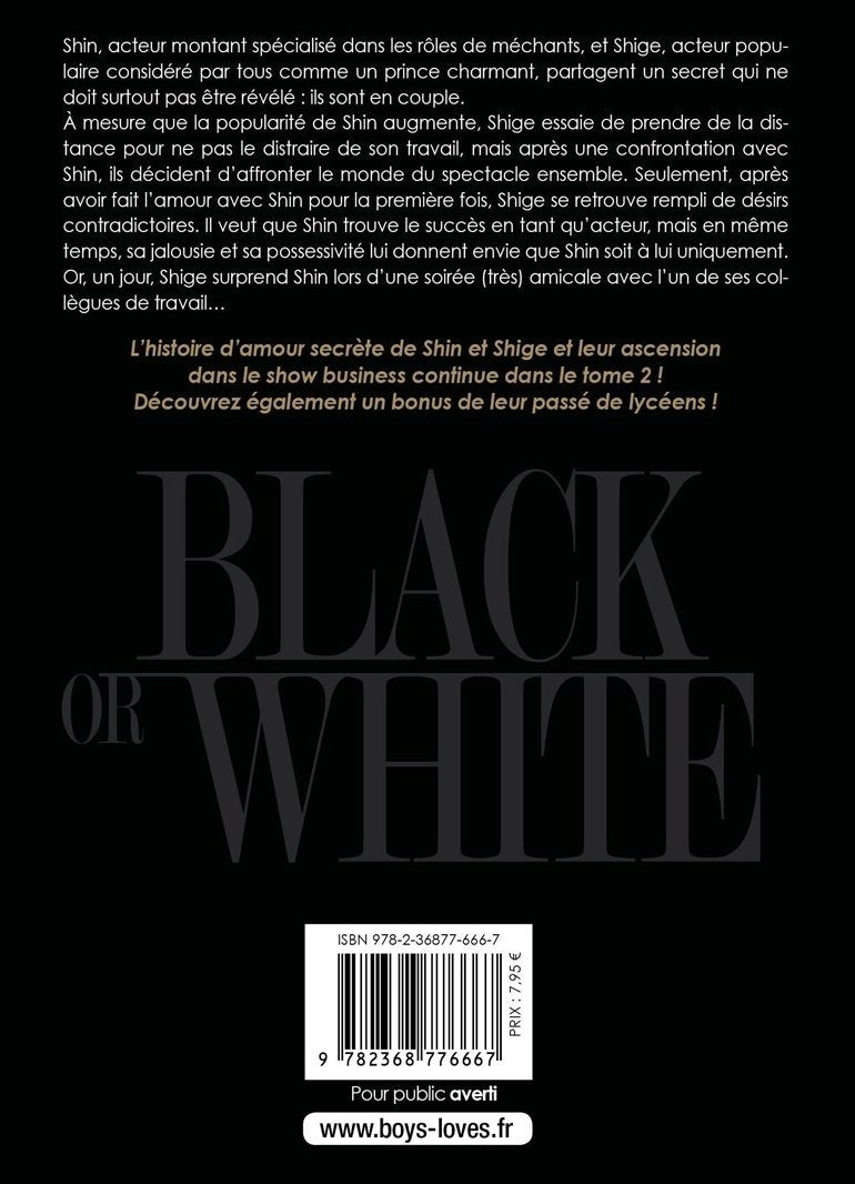 Black or White - Tome 02 - Livre (Manga) - Yaoi - Hana Collection