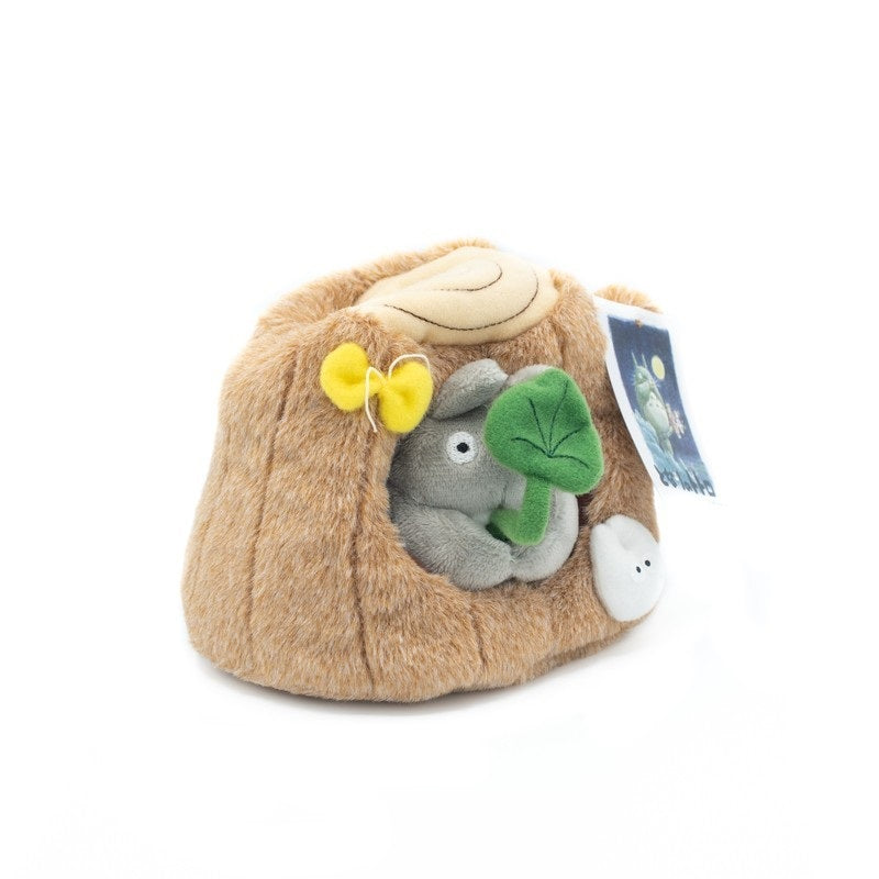 Ghibli - Mon Voisin Totoro -Peluche Totoro Dans Un Tronc D'Arbre - flash vidéo