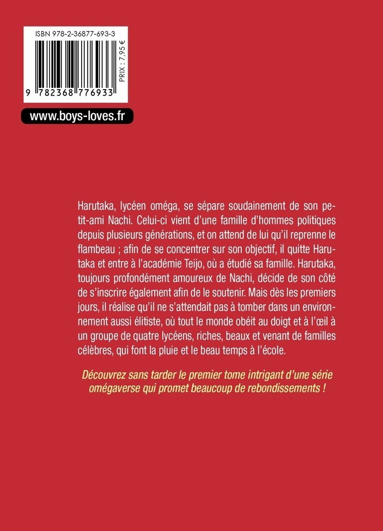 The Teijo Academy - Tome 01 - Livre (Manga) - Yaoi - Hana Collection